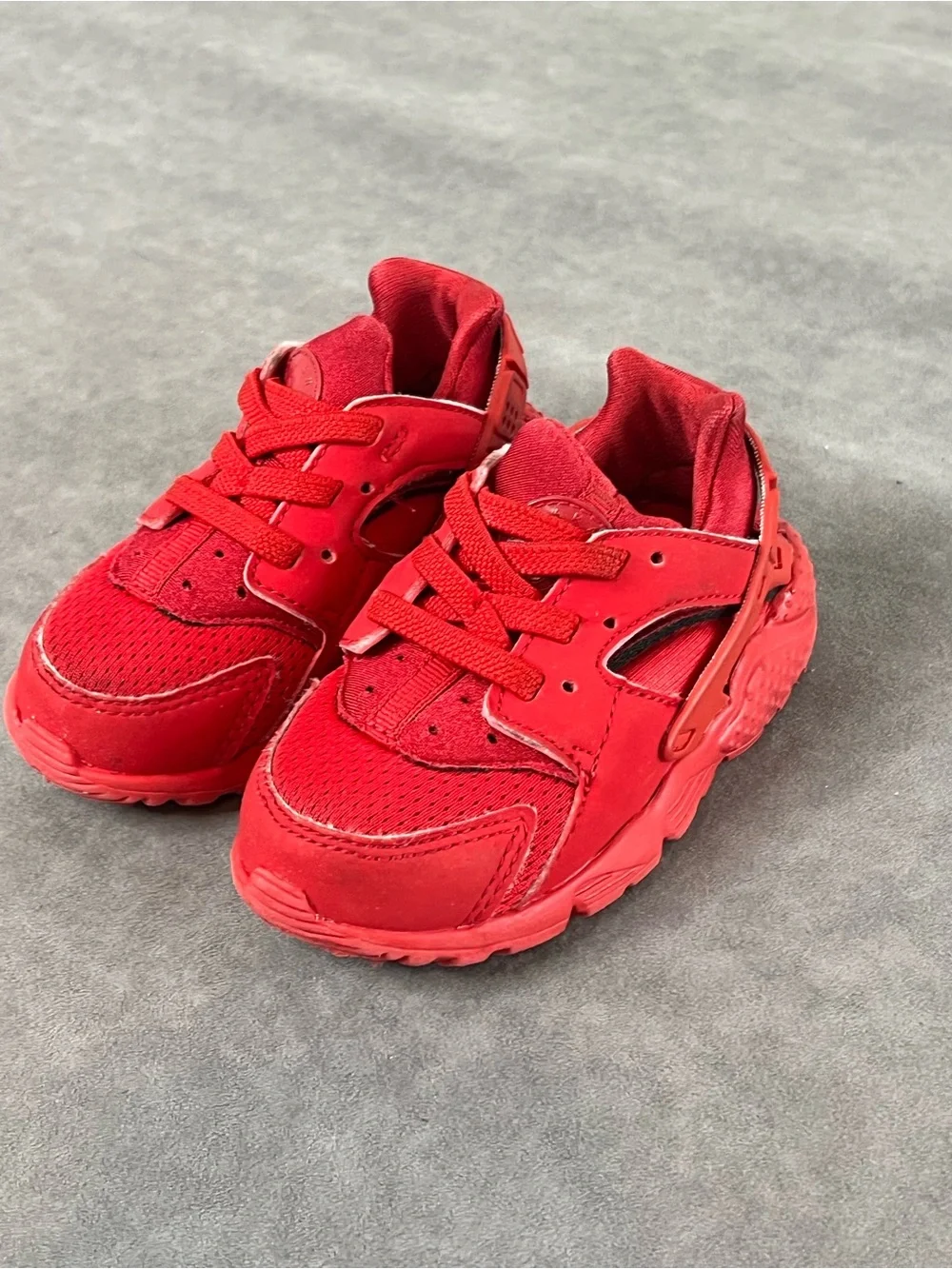 Nike Kids Red Lace-Up Athletic Sneakers